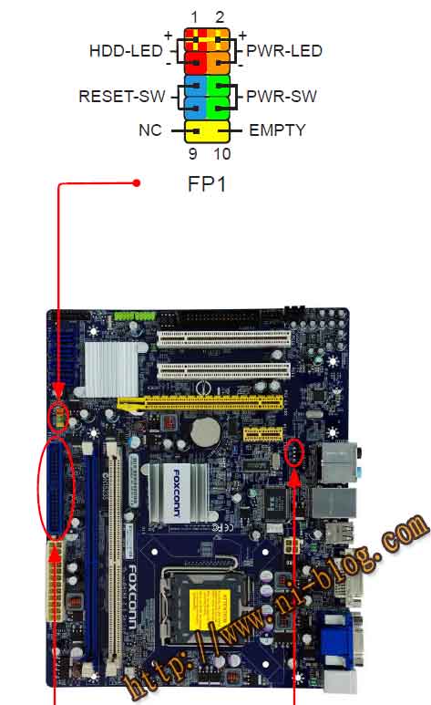 G41MX2.0Series前端面板连接标识